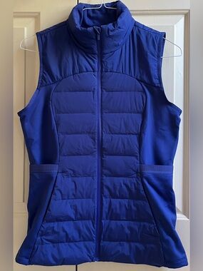 🍒LULULEMON sz 10 DOWN FOR IT ALL VEST PSYCHIC BLUE 700-Fill Amethyst Jacket